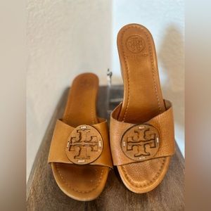 TORY BURCH Patti Leather Wedge Slide Sandal Women’s size US81/2 EUR39